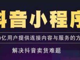 抖音小程序制作 商城购物小程序源码