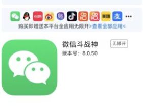 苹果斗战神/百花香阿修罗iOS微信软件商务版本